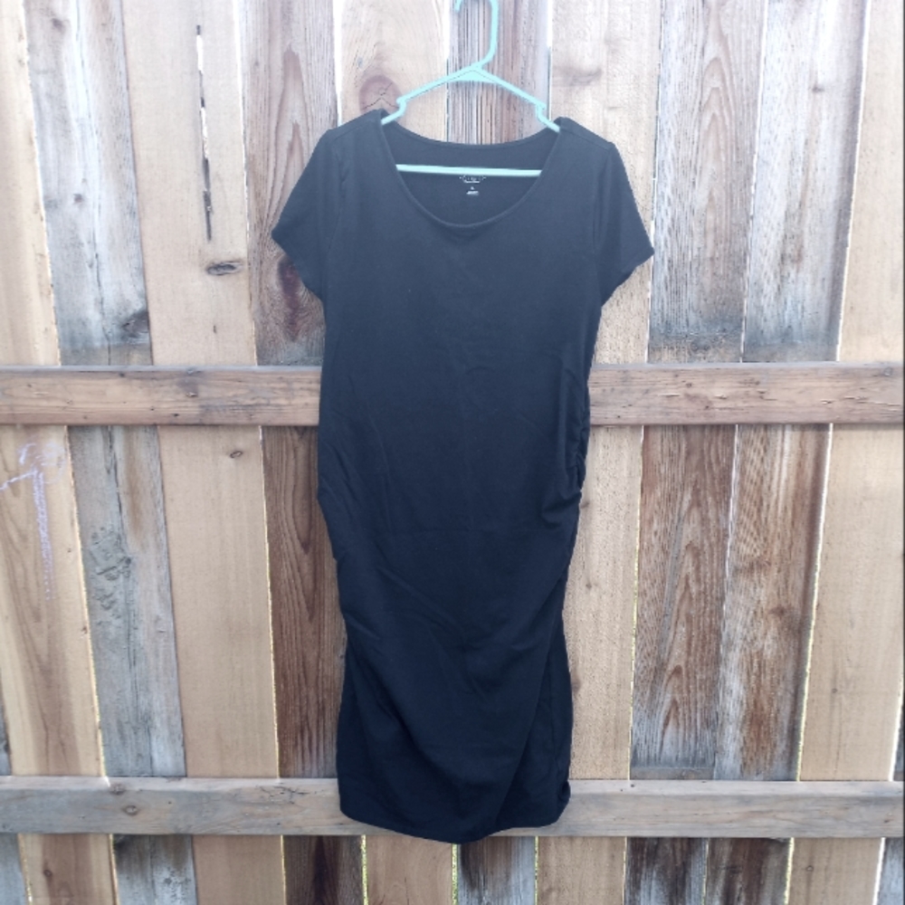 **3 for $15** Black Maternity Midi Dress